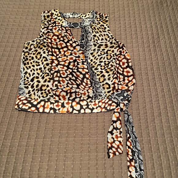 EXPRESS MULTI COLORED/PATTERNED TOP - Picture 3 of 7